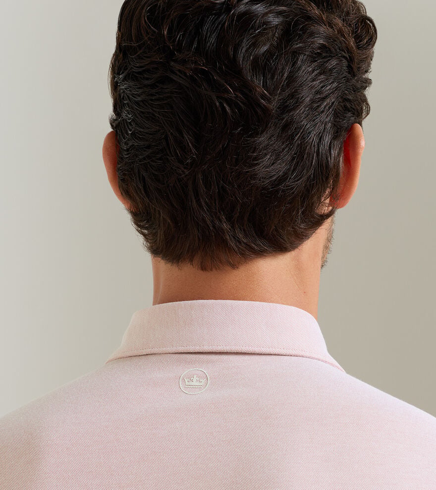 Albatross Cotton-Blend Piqué Polo FADED SCARLET