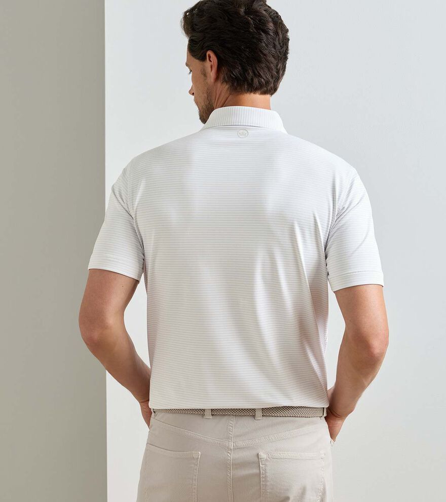 Ballad Performance Jersey Polo WHITE / TRUFFLE