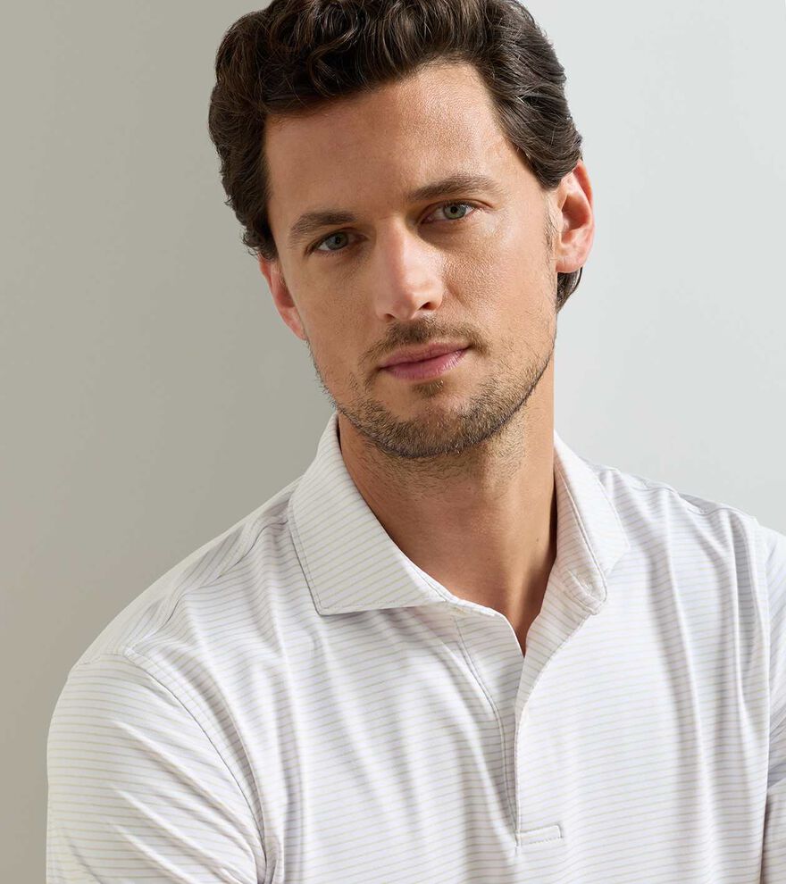 Ballad Performance Jersey Polo WHITE / TRUFFLE