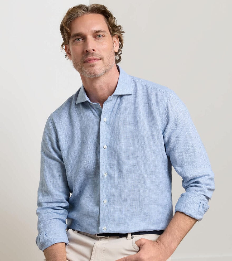 Astino Lino Check Sport Shirt STORM