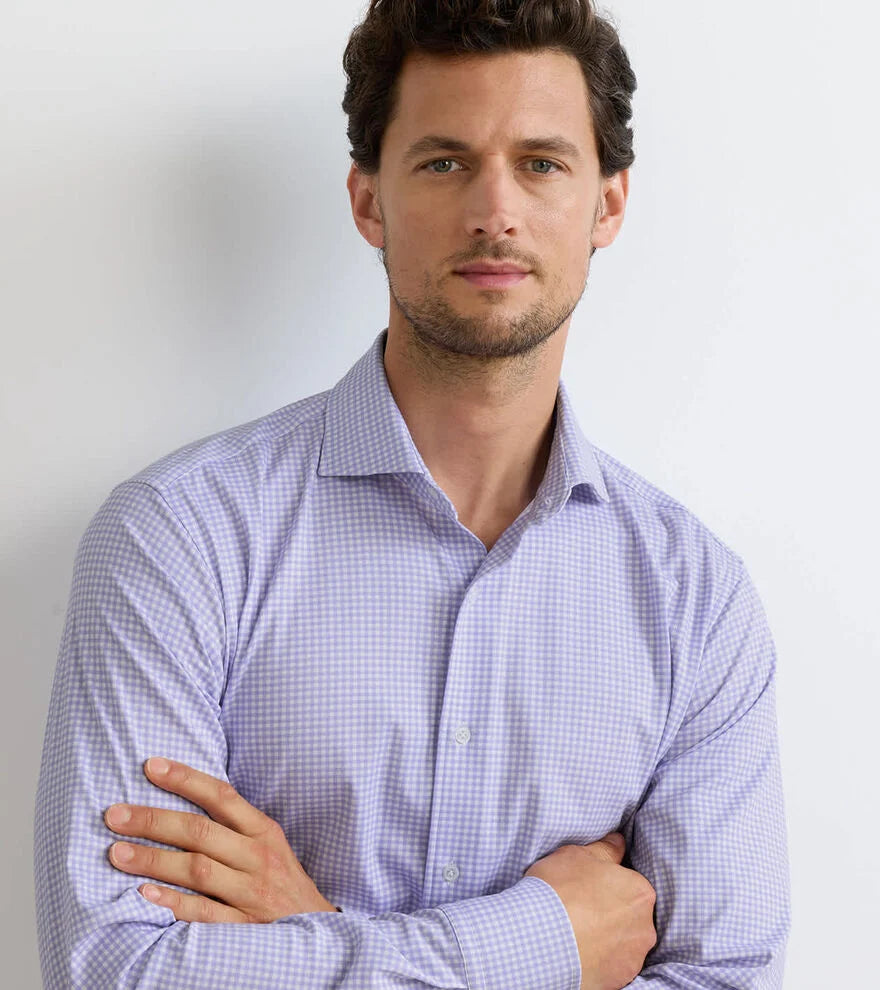 Excursionist Flex Gingham Sport Shirt IRIS MIST