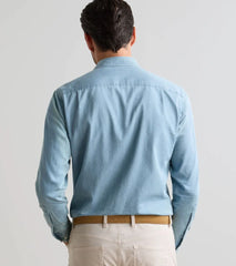 Elio Cotton Sport Shirt LIGHT INDIGO