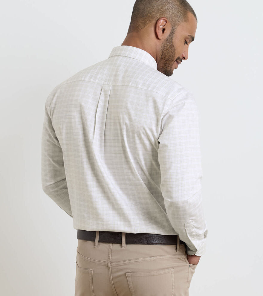 Douglas Crown Lite Cotton-Stretch Sport Shirt TRUFFLE