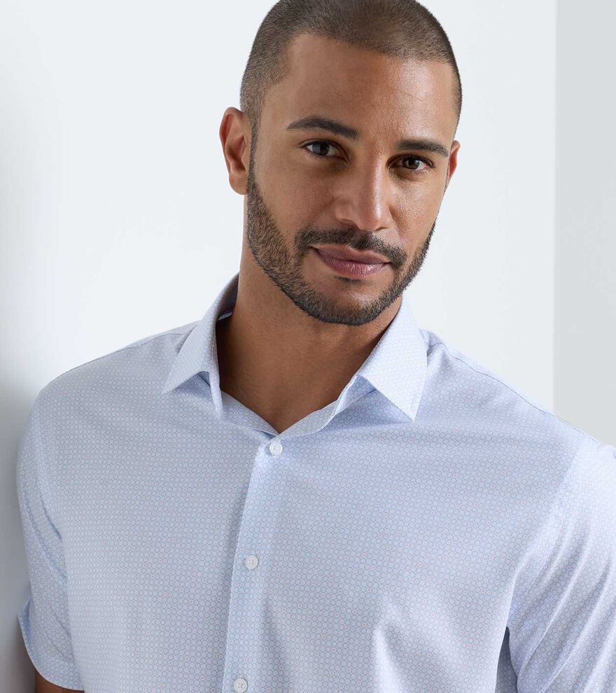 Baldwin Performance Poplin Sport Shirt COTTAGE BLUE