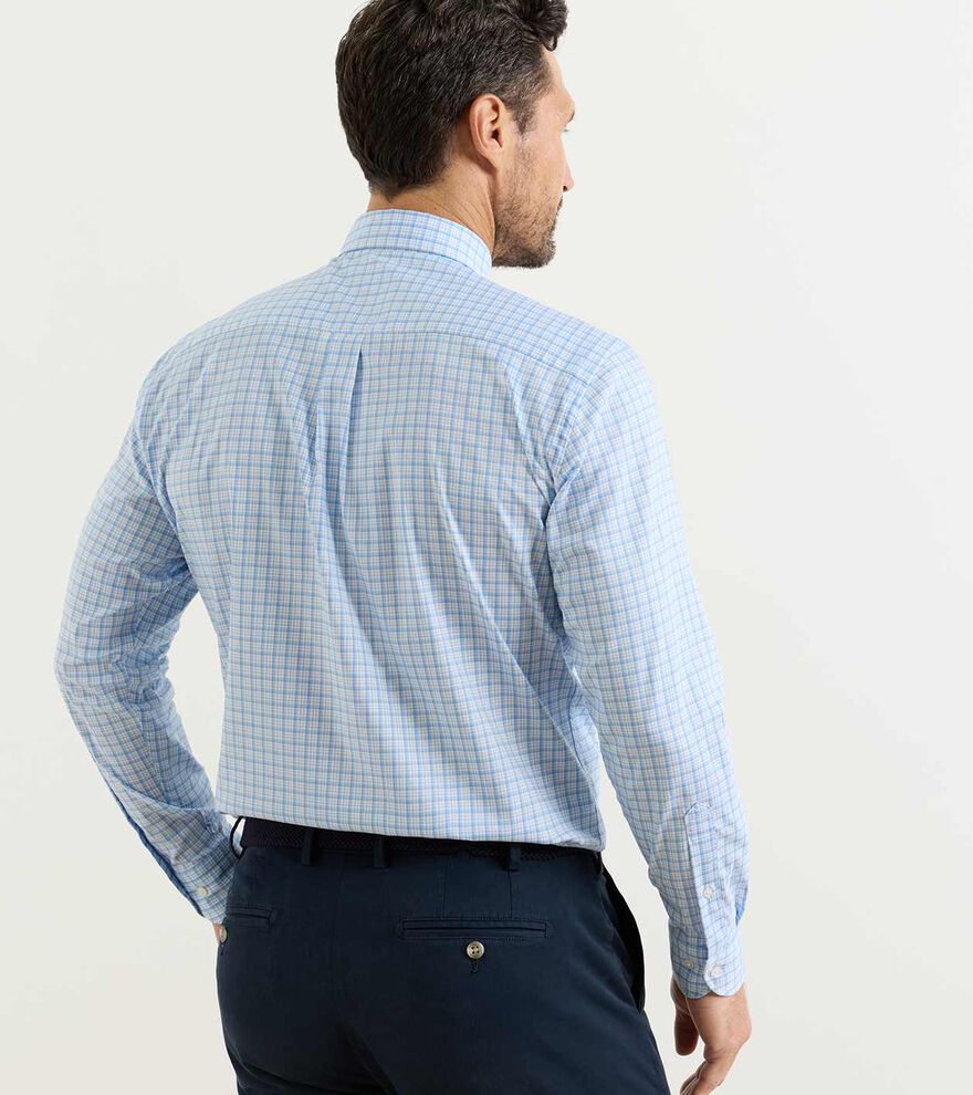 Calvin Crown Lite Cotton-Stretch Sport Shirt COTTAGE BLUE