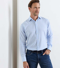 Breeze Cotton Lyocell Sport Shirt BLUEBIRD