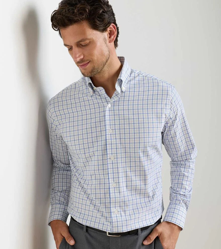 Canal Performance Poplin Sport Shirt DUSK BLUE