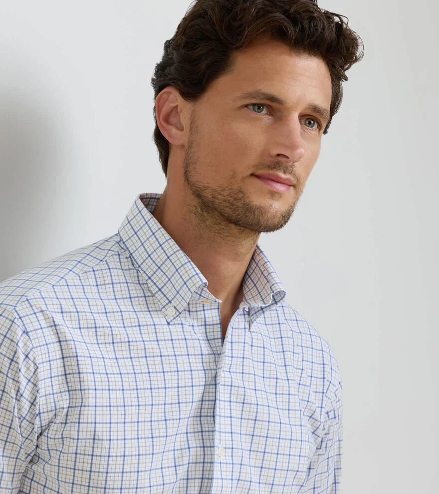 Canal Performance Poplin Sport Shirt DUSK BLUE