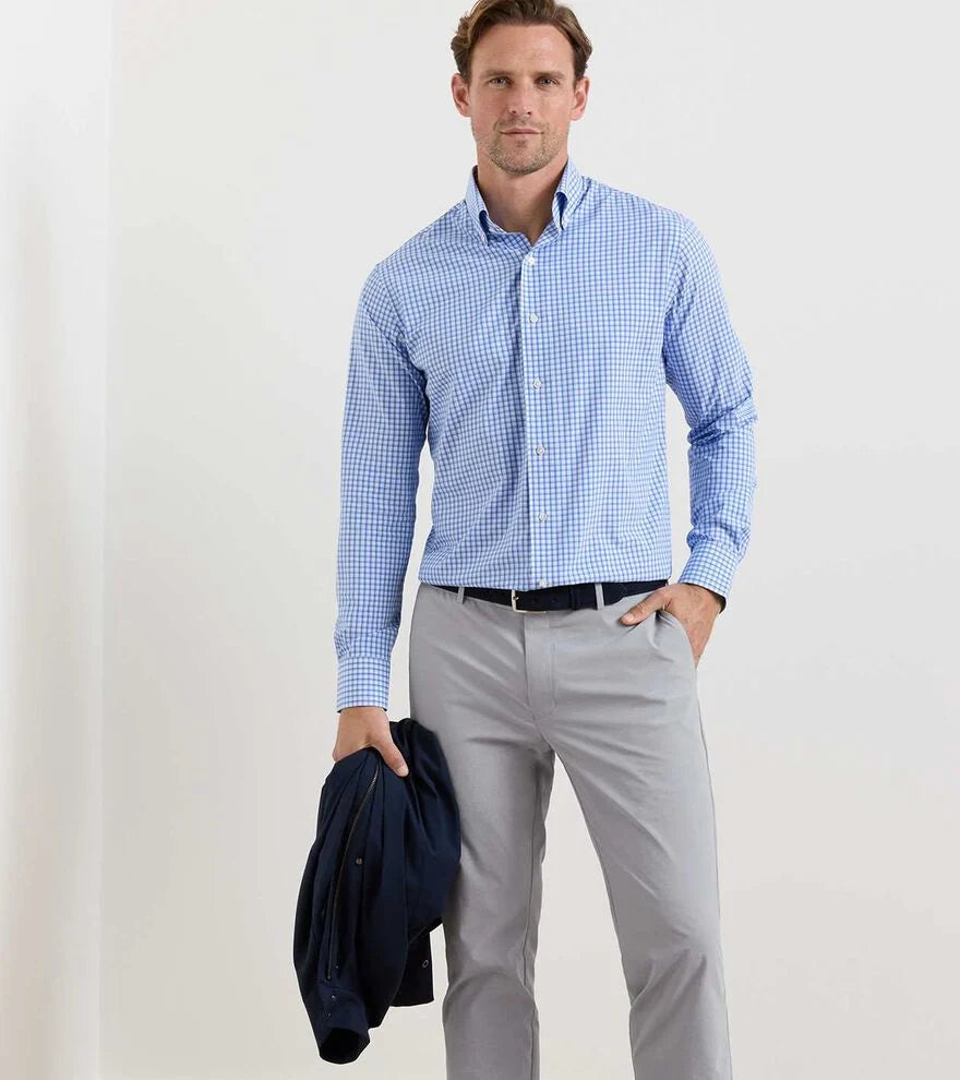 Bienville Performance Poplin Sport Shirt DUSK BLUE