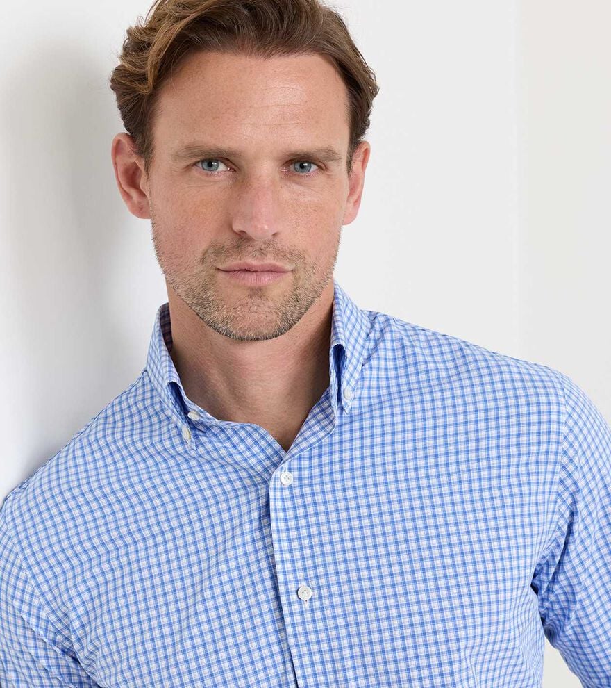 Bienville Performance Poplin Sport Shirt DUSK BLUE