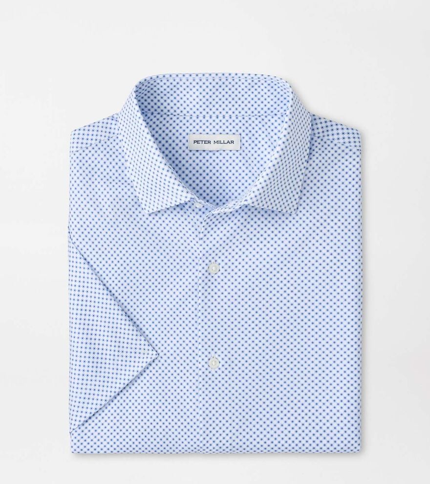Cecil Performance Poplin Sport Shirt CLOUDY BLUE