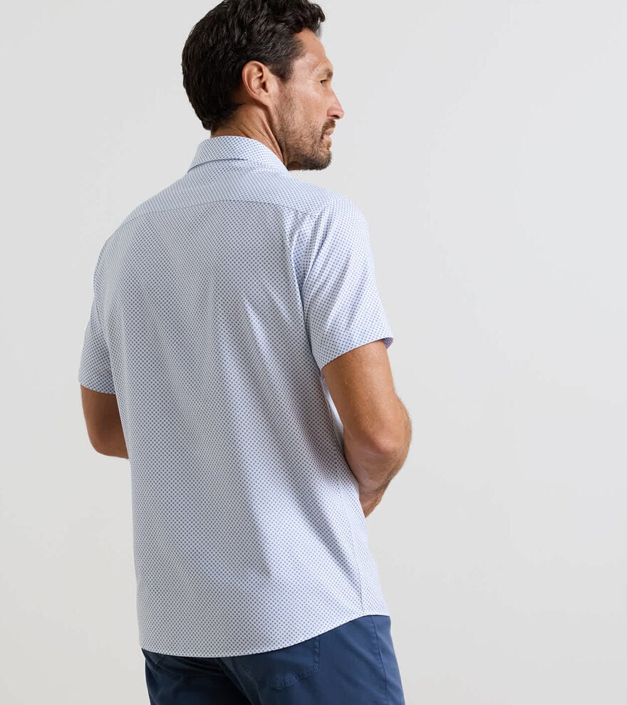 Cecil Performance Poplin Sport Shirt CLOUDY BLUE
