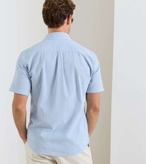 Coastal Stripe Cotton Lyocell Sport Shirt BLUEBIRD