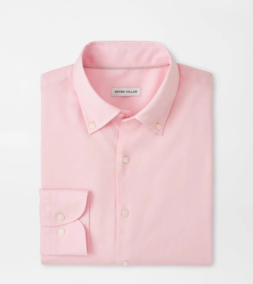 Campbell Perfect Pinpoint Cotton-Stretch Sport Shirt PALMER PINK