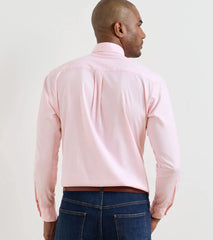 Campbell Perfect Pinpoint Cotton-Stretch Sport Shirt PALMER PINK
