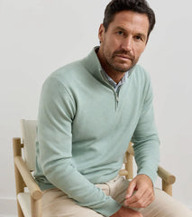 Coolspun Lite Cotton Quarter-Zip Sweater GRANDVIEW
