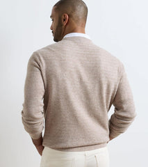 Crosswinds Textured Crewneck Sweater POPLAR BROWN
