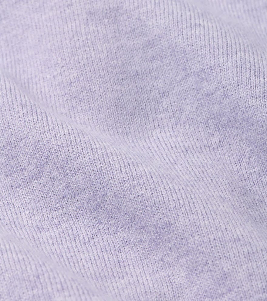 Coolspun Lite Cotton Quarter-Zip Sweater LIGHT VIOLET
