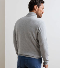 Coolspun Lite Cotton Quarter-Zip Sweater BRITISH GREY
