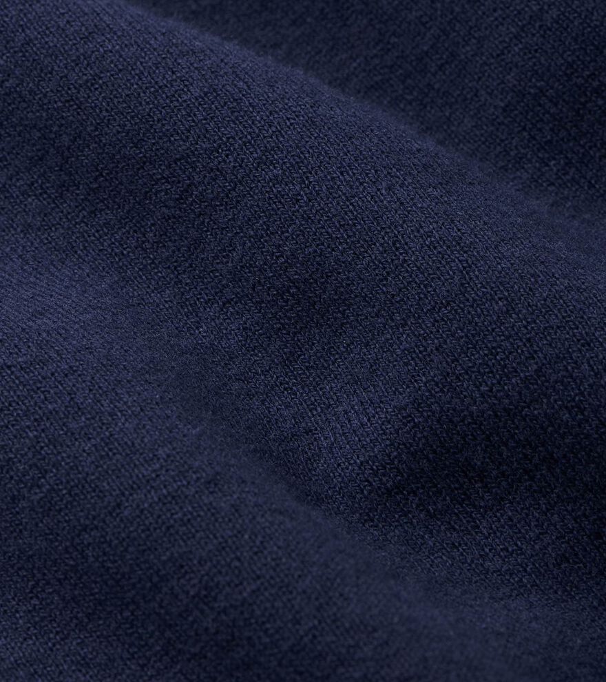 Coolspun Lite Cotton Quarter-Zip Sweater NAVY