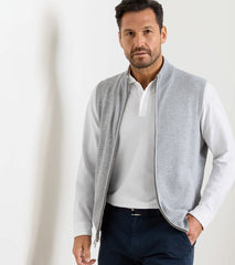 Coolspun Lite Full-Zip Sweater Vest BRITISH GREY