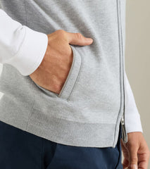 Coolspun Lite Full-Zip Sweater Vest BRITISH GREY