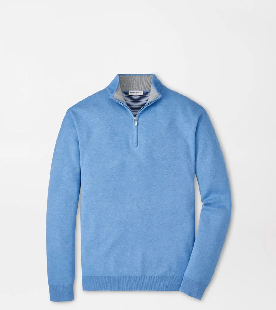 Coolspun Lite Cotton Quarter-Zip Sweater BLUEBIRD