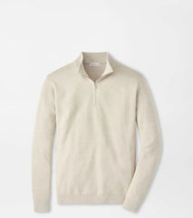 Coolspun Lite Birdseye Quarter Zip Sweater TRUFFLE