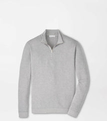 Coolspun Lite Birdseye Quarter Zip Sweater GALE GREY