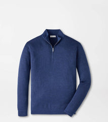 Coolspun Lite Birdseye Quarter Zip Sweater NAVY