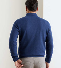 Coolspun Lite Birdseye Quarter Zip Sweater NAVY