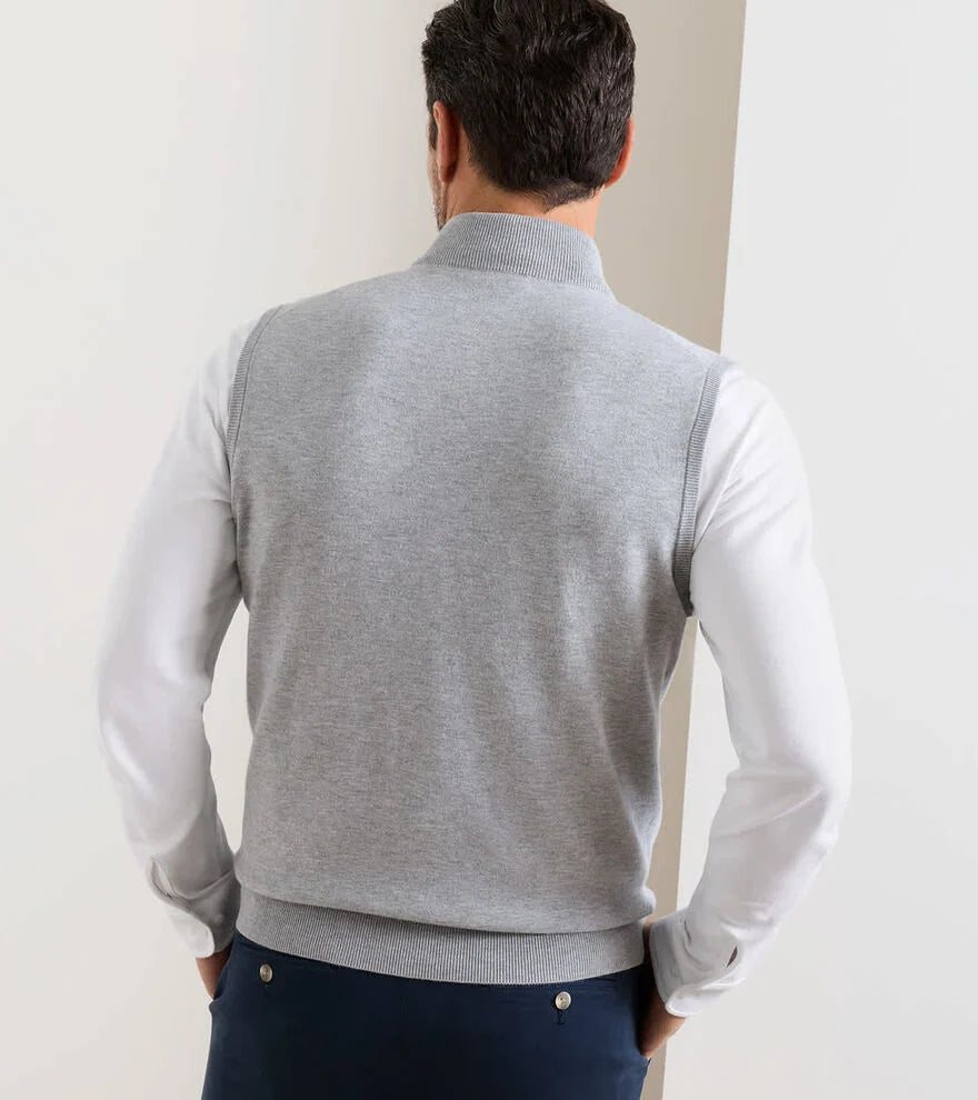 Coolspun Lite Full-Zip Sweater Vest BRITISH GREY