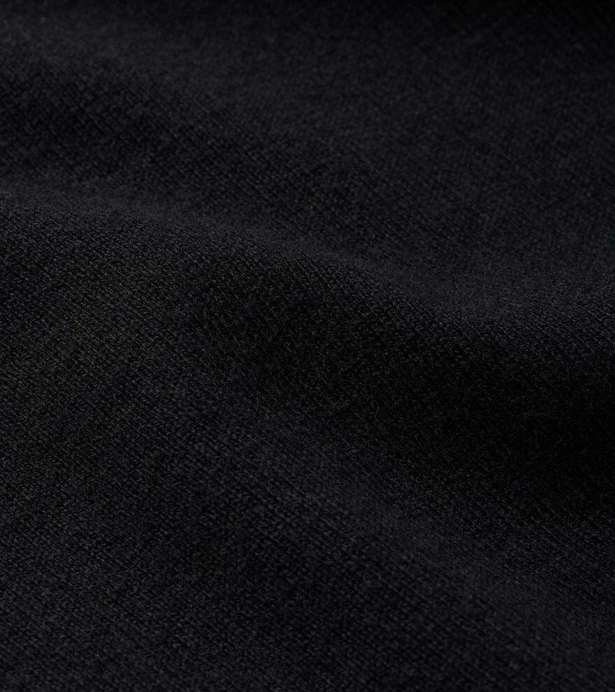 Coolspun Lite Cotton Quarter-Zip Sweater BLACK