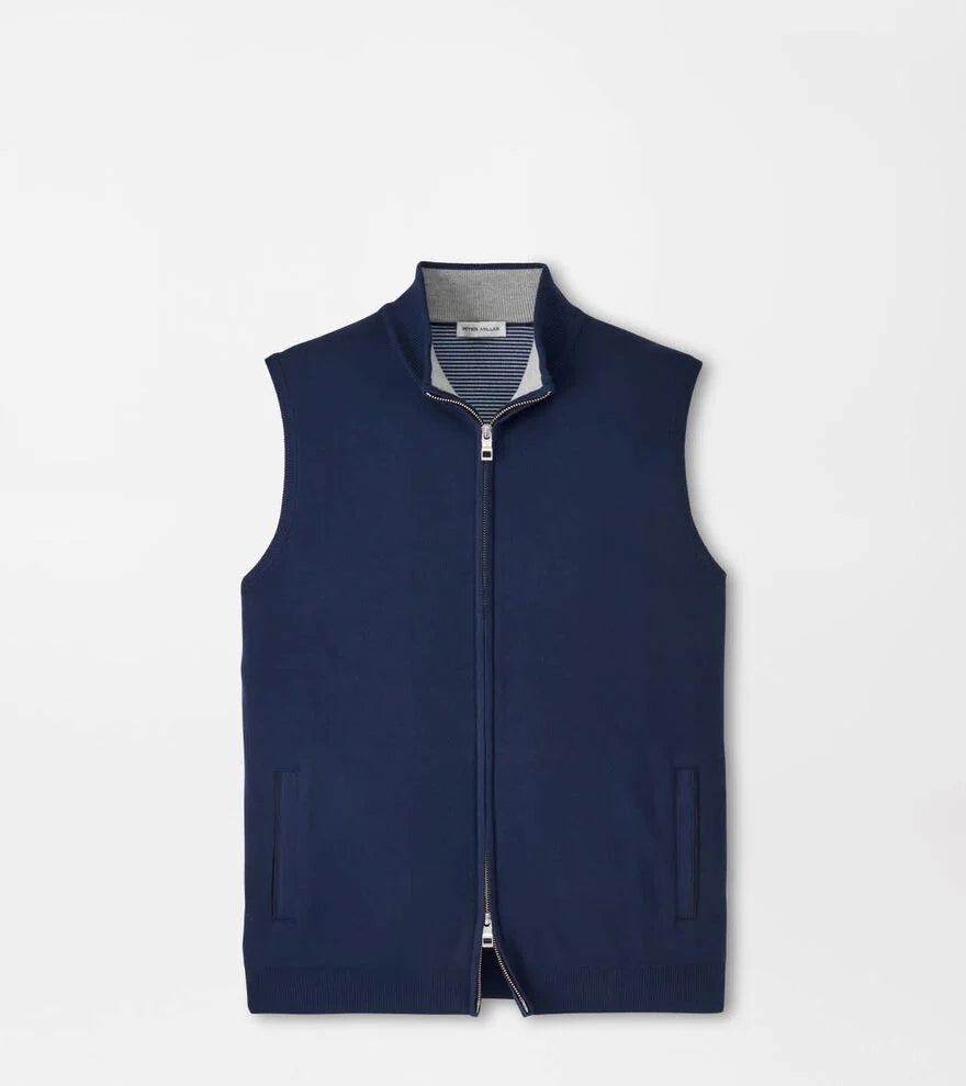 Coolspun Lite Full-Zip Sweater Vest NAVY