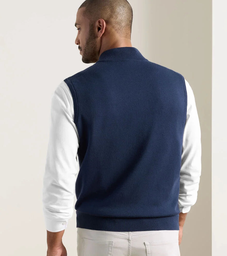 Coolspun Lite Full-Zip Sweater Vest NAVY
