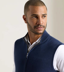 Coolspun Lite Full-Zip Sweater Vest NAVY
