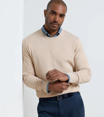 Coolspun Lite Textured Crewneck Sweater TRUFFLE
