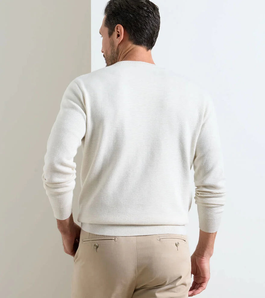 Coolspun Lite Textured Crewneck Sweater IVORY
