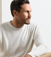 Coolspun Lite Textured Crewneck Sweater IVORY