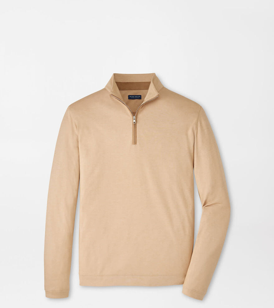 Albatross Cotton-Blend Piqué Quarter-Zip SUMMER DUNES
