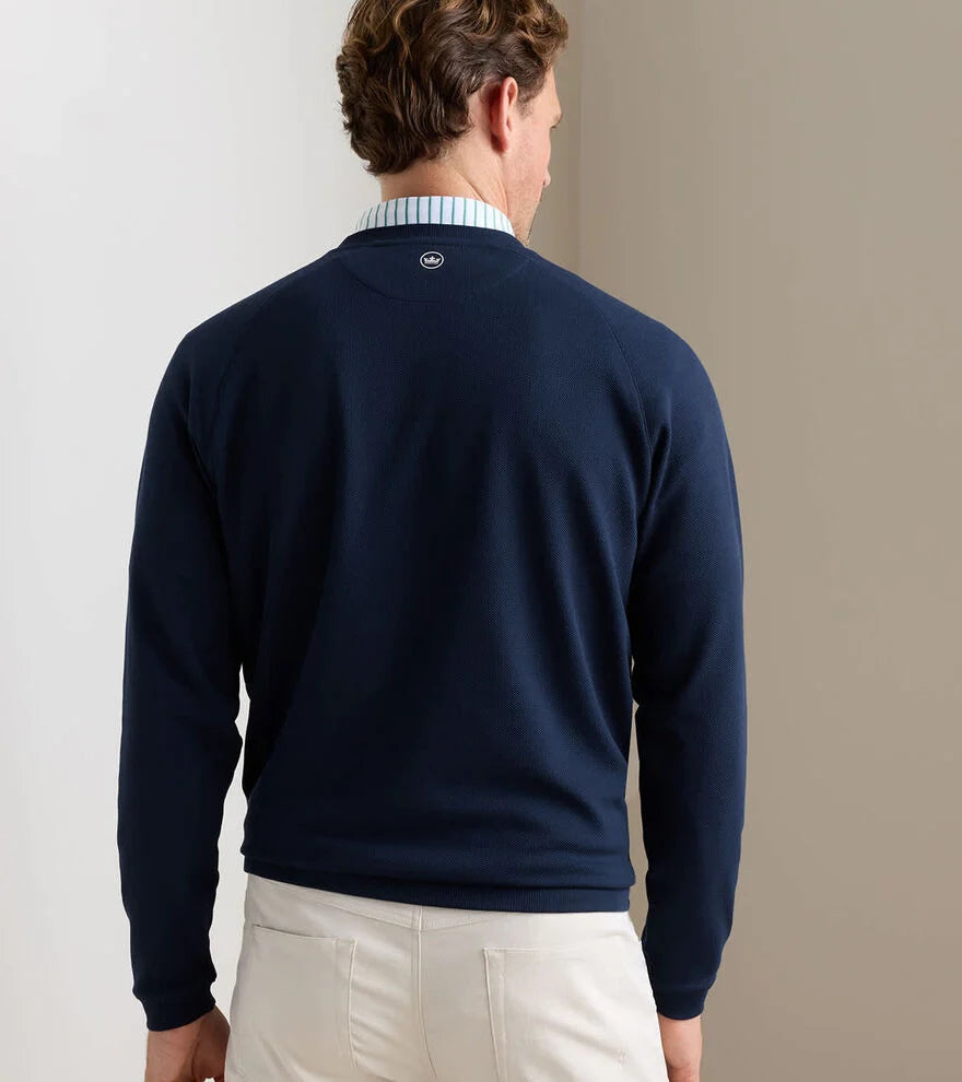 Cradle Piqué Performance Crewneck NAVY
