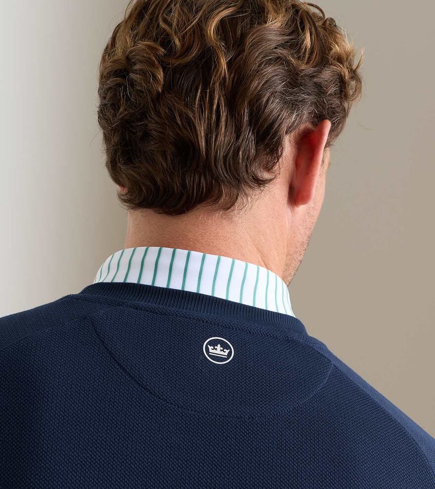 Cradle Piqué Performance Crewneck NAVY