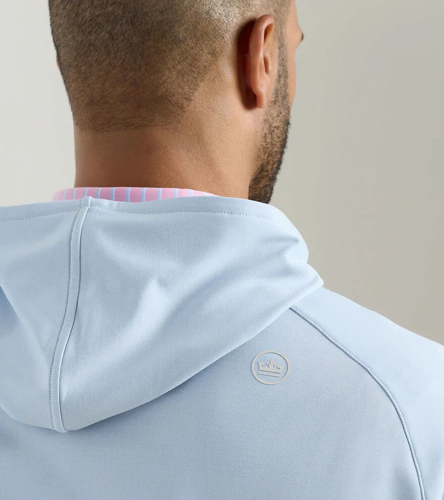 Pine Performance Quarter-Zip Hoodie STREAM BLUE