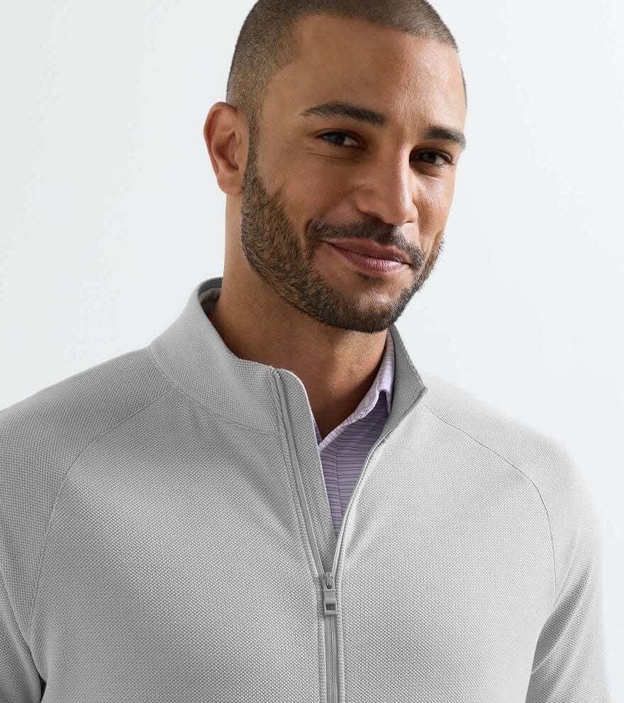 Cradle Piqué Performance Full-Zip BRITISH GREY
