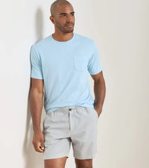 Crown Comfort Short-Sleeve Pocket Tee STREAM BLUE