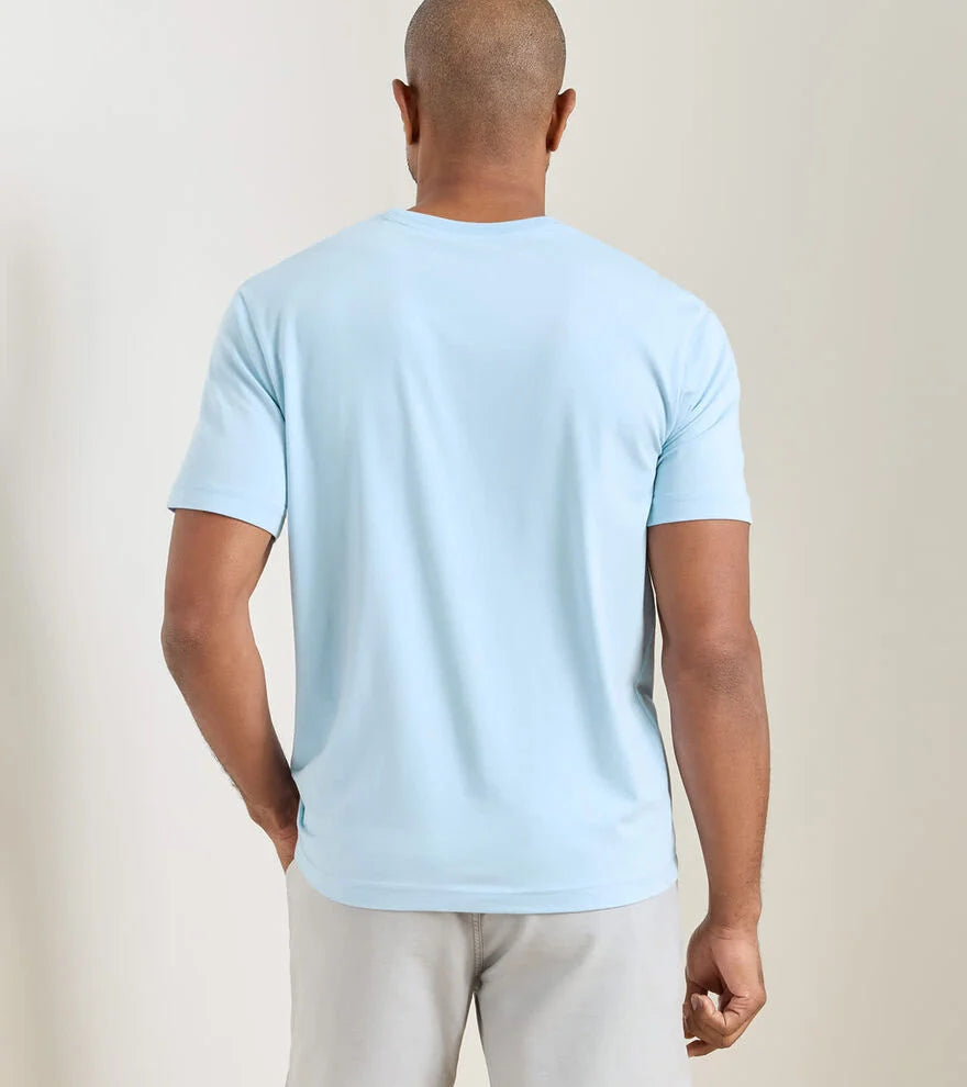 Crown Comfort Short-Sleeve Pocket Tee STREAM BLUE