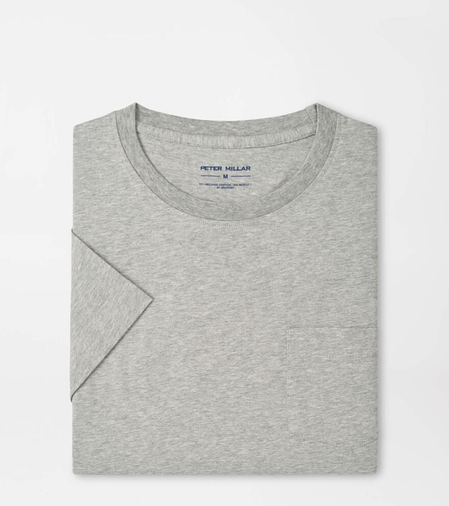 Crown Comfort Heathered Short-Sleeve Pocket Tee COASTAL GREY