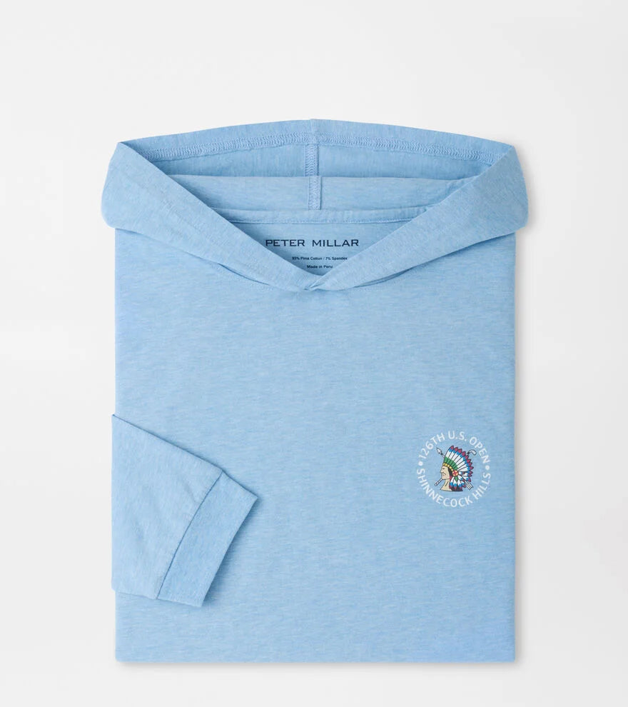 126th U.S. Open Course Map T-Shirt Hoodie COTTAGE BLUE