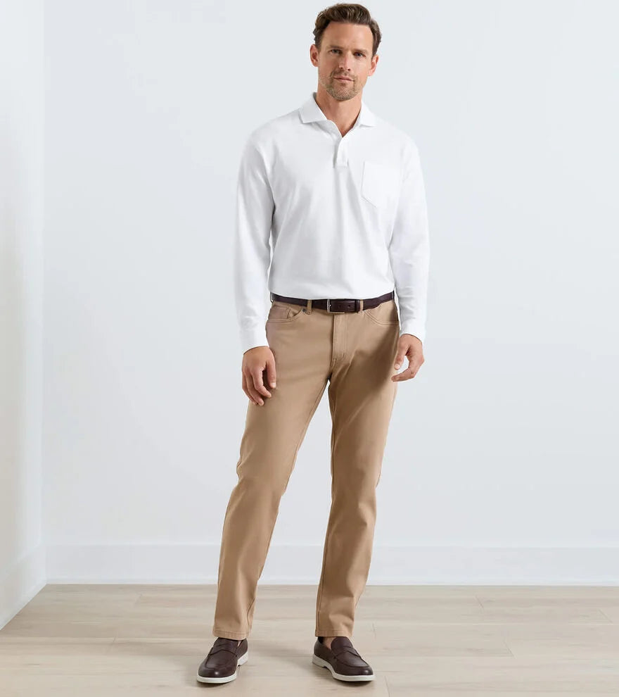 Crown Cotton Canvas Five-Pocket Pant KHAKI