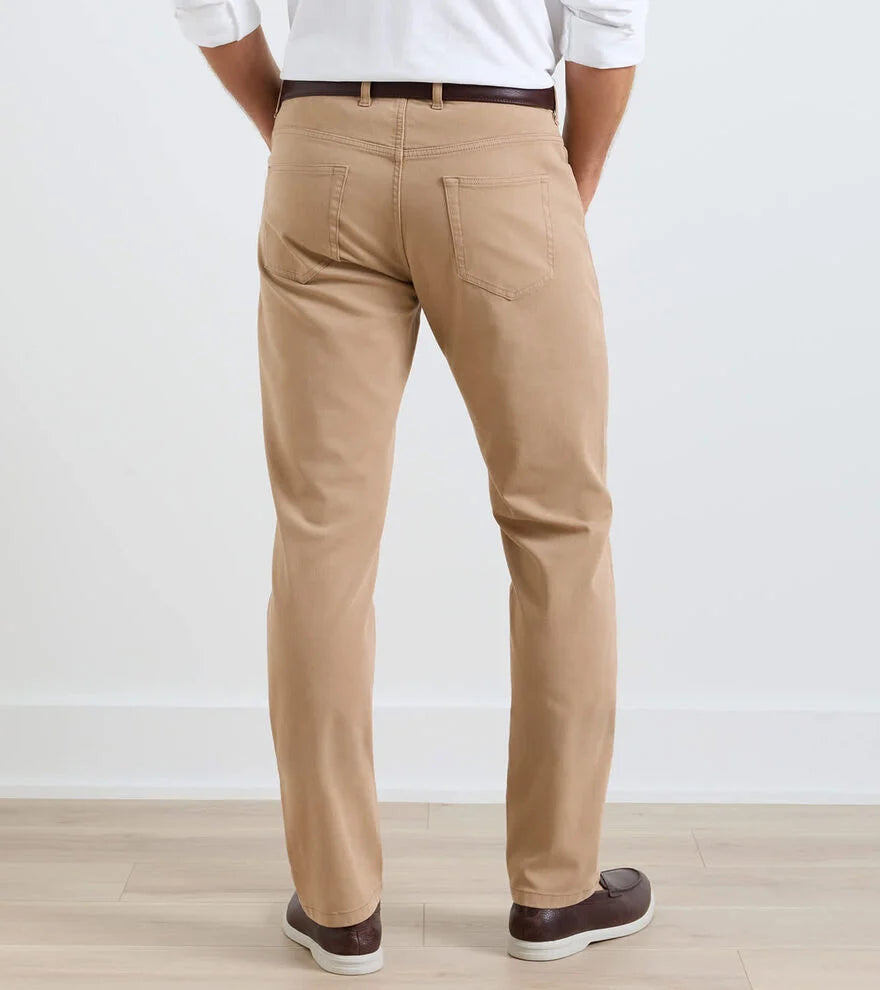 Crown Cotton Canvas Five-Pocket Pant KHAKI